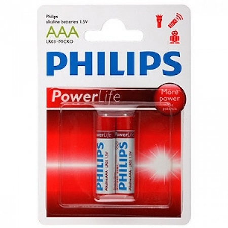 C00402781A24C Элемент питания Philips LR03-2BL POWERLIFE (24/432/12960)