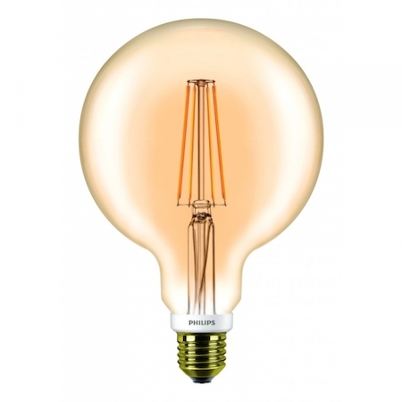 Philips 871869657493500 Лампа LEDCl 7-60W G120 E27 2000K GOLD