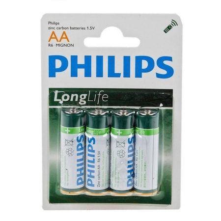 C00425321BSQC Элемент питания Philips R6-4BL LONG LIFE [R6-P4/01B] (48/864/25920)
