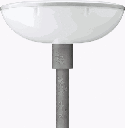 Philips 90606300 TOWNGUIDE CORE BOWL - LED EconomyLine 5000 lm - Distribution symmetrical - Polycarbonate bowl/cover frosted - Post-top for diameter 62 mm - Цвет: Gray