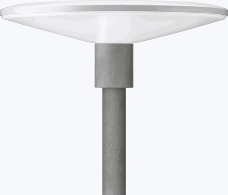Philips 90995800 TOWNGUIDE CORE FLAT CONE - LED EconomyLine 7000 lm - Distribution symmetrical - Polycarbonate bowl/cover frosted - Post-top for diameter 62 mm