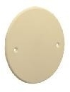 Plast Electro PE 100 002/к PE Крышка для монтажной коробки, кремовая, d=85 мм. к кор. с винт. креп. (60 мм. между винтами)