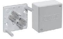 Plast Electro PE 410 142/06 Б PE Коробка клеммная, наруж.монтаж, 55х55х30мм, клеммная колодка 6мм2, IP42, бел