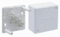 Plast Electro РЕ 410 142/10 PE Коробка распределительная белая 55х55х30