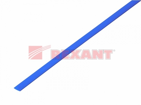20-3505 Термоусадка   3,5 / 1,75 мм, синяя (упак. 50 шт. по 1 м)  REXANT