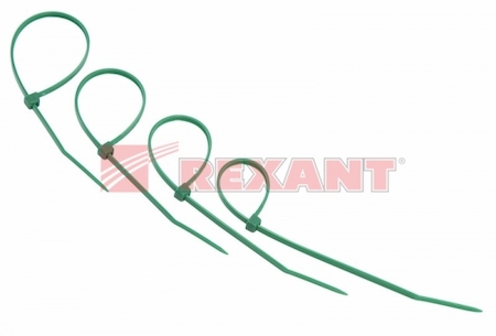 07-0153-25 Стяжкa нейлонoвая 150 x 2,5 мм, зеленая (упак. 25 шт)  REXANT