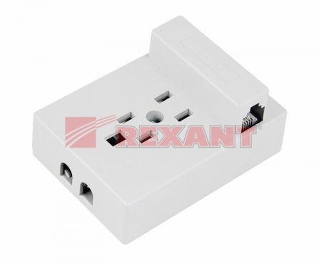 03-0011-01-4 Универсальная телефонная розетка, белая  REXANT   1шт. (zip lock + хэддер)