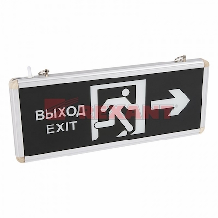 74-0020 Светильник Аварийный "ВЫХОД EXIT В ДВЕРЬ ВПРАВО" REXANT светодиодный ( делаем под заказ от 100 шт сроки 3-4 недели)