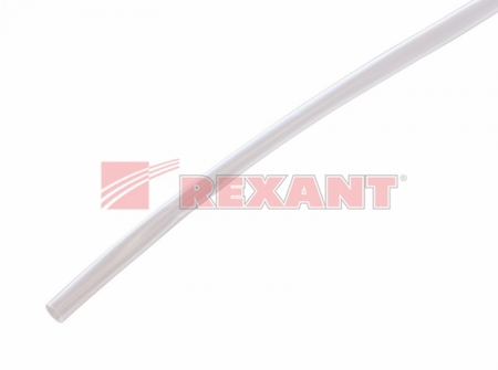20-6009 Термоусадка  6,0 / 3,0 мм, прозрачная (горючая) (упак. 50 шт. по 1 м)  REXANT