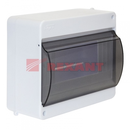 REXANT 81-4317 Щиток о/п на 6 мод. с вертикальной дверцей. 130х159х83мм (68106)
