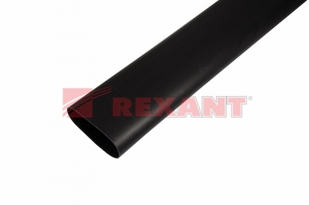 26-0075 Термоусадка клеевая  75,0 / 22,0 мм, (3-4:1), черная (упак. 2 шт. по 1 м)  REXANT