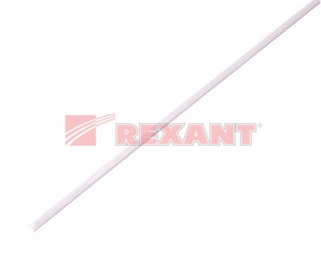 22-5001 Термоусадка  25,0 / 12,5 мм, белая (упак. 10 шт. по 1 м)  REXANT