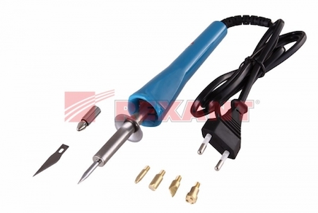 12-0183 Набор паяльник-выжигатель (6 насадок)  220V/30 Вт  (ZD-707A)   REXANT