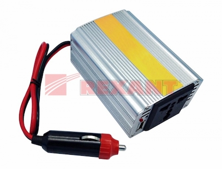202-020 Автомобильный инвертор 200W 12V - 220V c USB REXANT