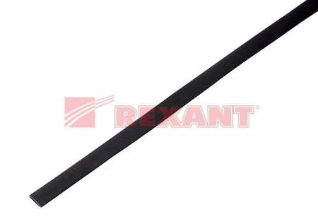 20-8006 Термоусадка   8,0 / 4,0 мм, черная (упак. 50 шт. по 1 м)  REXANT