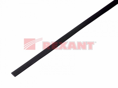 20-5006 Термоусадка   5,0 / 2,5 мм, черная (упак. 50 шт. по 1 м)  REXANT