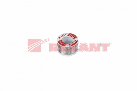 Фото Rexant 09-3223 Припой с канифолью 100гр d=2.0мм (Sn60 Pb40 Flux 2.2%)