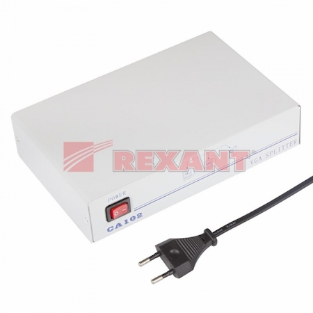 17-6922 Делитель гнездо VGA на 2 гнезда VGA, 150 МГц, металл  REXANT