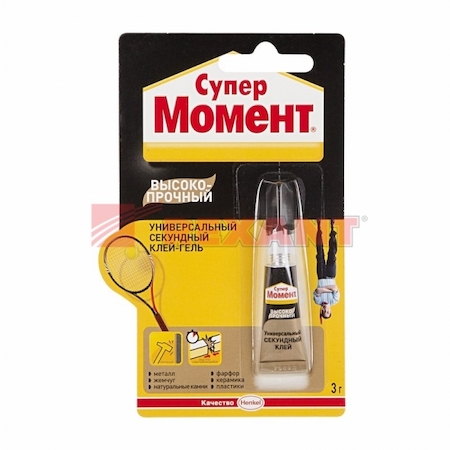 REXANT 09-1308-1 Клей "Супер Момент Высокопрочный", 3 г  (на мульти-карте 12 шт.)