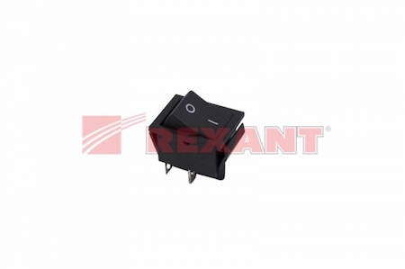 36-2310 Выключатель клавишный 250V 15А (4с) ON-OFF черный (RWB-501, SC-767)  REXANT