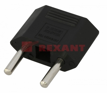 11-1042 FD-1963 cетевой переходник плоский  черный  TEFAL  REXANT