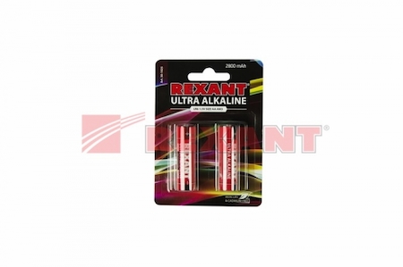 30-1025 Ультра алкалиновая батарейка AA/LR6 "REXANT" 1,5 V AA SIZE  ALKALINE