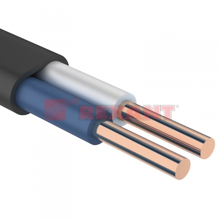 REXANT 01-8201-3 Кабель ВВГнг(А)-П 2х1,5 (ККЗ) ГОСТ