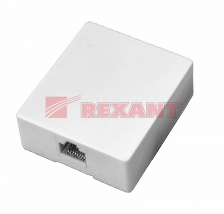 REXANT 03-0111 Розетка компьютерная RG-45 кат.3 однолинейная 8P8C