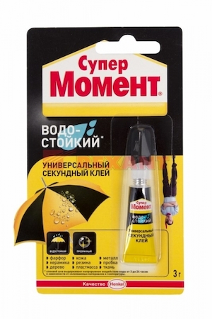 REXANT 09-1309-2 Клей "Супер Момент Водостойкий" (3 гр)  БЛИСТЕР В ШОУ БОКСЕ