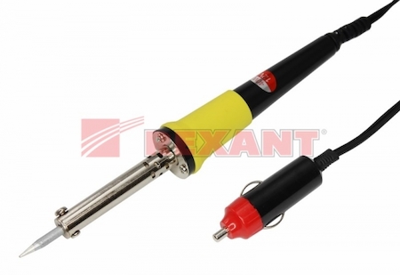 12-0184 Паяльник со штекером прикуривателя автомобиля  40W, 12V  REXANT