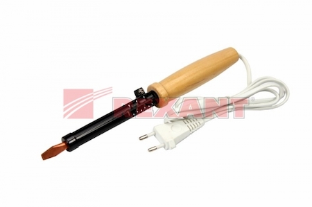Фото Rexant 12-0280 Паяльник ЭПСН 220В 80Вт дерев. ручка ПД