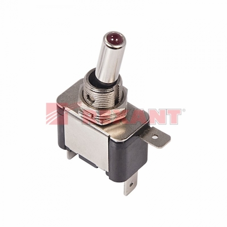 36-4330 Тумблер 12V 25А (3c) ON-OFF однополюсный  с красной LED подсветкой  (ASW-07D)  REXANT