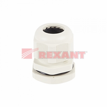 REXANT 07-8016 Кабельный ввод PG-16 (10-14 мм) серый