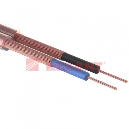 01-6011-3 Кабель ШГЭС, 2 жилы, плоский, прозрачный SILICON, 100 м., LT  REXANT