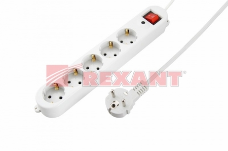 REXANT 11-3011 Сетевой фильтр 5 гнезд 1.5м Rexant серия ОПТИМА