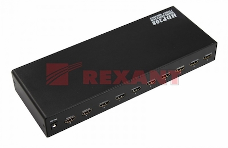 17-6913 Делитель HDMI 2x8 REXANT