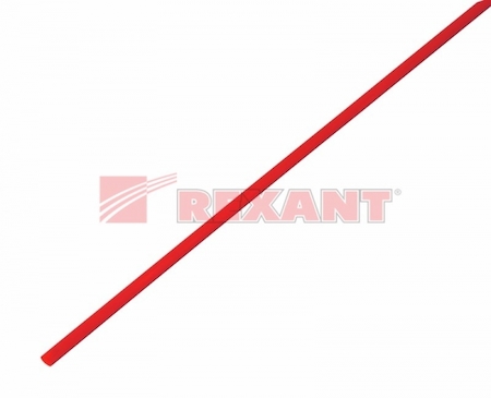20-1504 Термоусадка   1,5 / 0,75 мм, красная (упак. 50 шт. по 1 м)  REXANT
