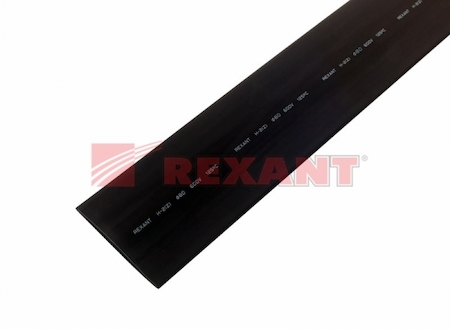 25-0080 Термоусадка  80,0 / 40,0 мм, черная (упак. 10 шт. по 1 м)  REXANT
