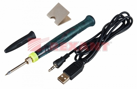 12-0180 Паяльник Мини  (питание через USB )  5V/8 Вт  (ZD-20U)  REXANT