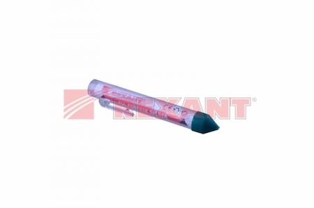 09-3103 Припой с канифолью REXANT, 20 г, d=1.0 мм, (Олово 60%, Свинец 40%), колба