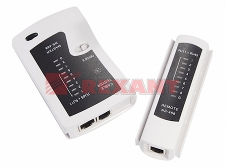 REXANT 12-1006-4 Тестер Кабеля  RJ-45+RJ-11  (HT-C004)