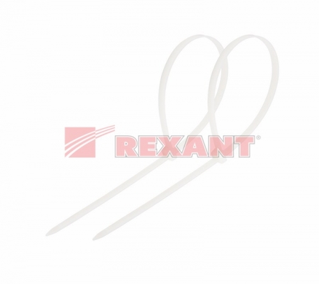 07-0200-5 Стяжкa нейлоновая 200 x 4,8 мм, белая (упак. 100 шт)  REXANT