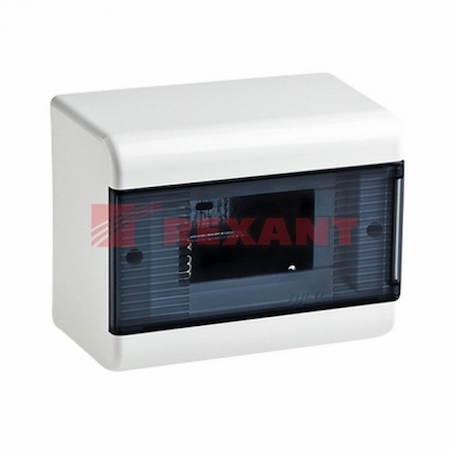 REXANT 81-4302 Щиток о/п на  6 мод. с двер. 160х132х93мм (68026)
