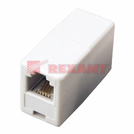 03-0022  Тeлефонный проходник RJ-11(6P-4C) (гнездо-гнездо)  REXANT