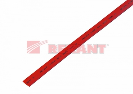 20-7004 Термоусадка   7,0 / 3,5 мм, красная (упак. 50 шт. по 1 м)  REXANT