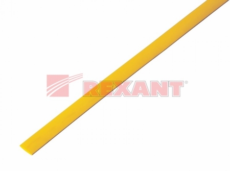 20-5002 Термоусадка   5,0 / 2,5 мм, желтая (упак. 50 шт. по 1 м)  REXANT