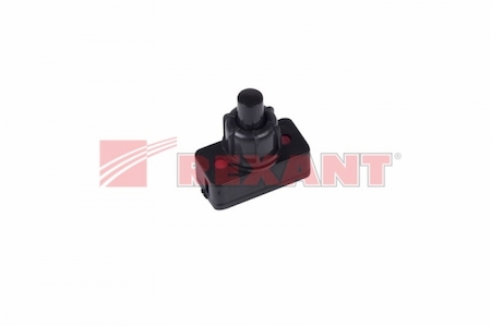 36-3011 Выключатель-кнопка 250V 1А (2с) ON-OFF  черный  (PBS-17A2) (для настольной лампы)  REXANT
