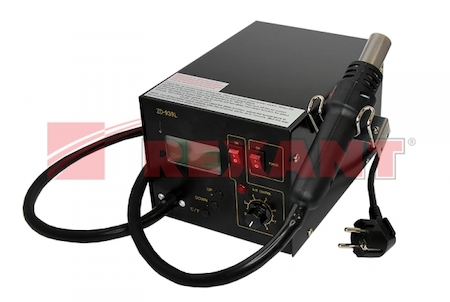 12-0144 Цифровая термовоздушная паяльная станция  220V/160-480°С  (ZD-939L)  REXANT