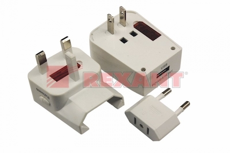 11-1051 Адаптер сетевой "Путешественник" с USB REXANT