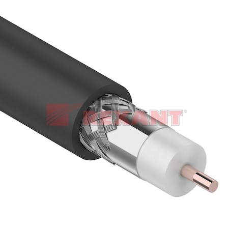 01-3011 Кабель RG-11U (75 Ом), CCS/Al/Al (1,63/Al/96*0,12мм) (83%) (бухта 305м), черный PE (OUTDOOR)  REXANT